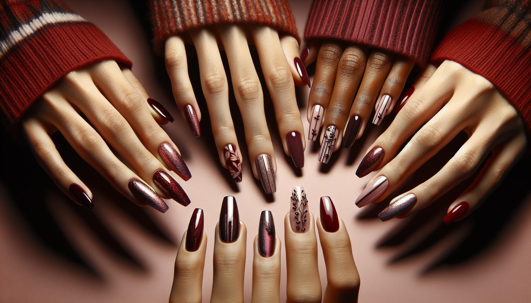 10 Burgundy Nail Designs for a Luxe, Timeless Appeal