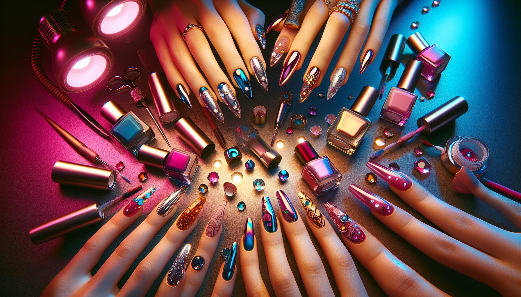 Bold Chrome Foil and Dazzling Gem Details Merging Modernity with Cute