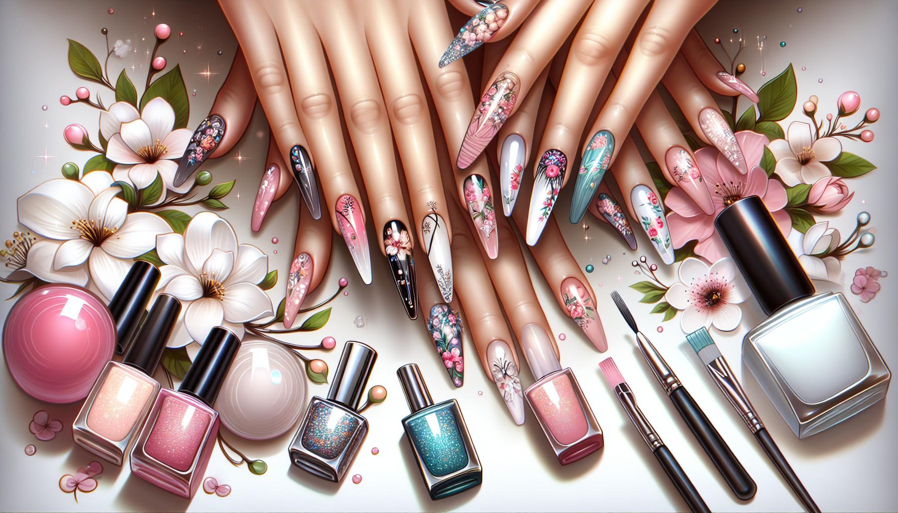 Delicate Floral Illustrations: Celebrate Springtime with Soft Color Palettes