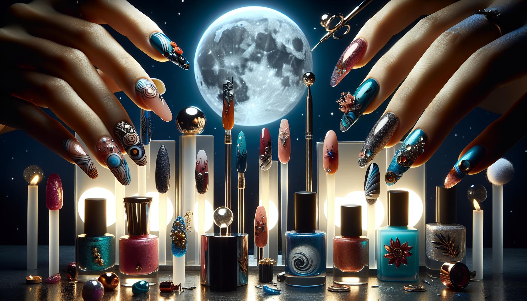 Dreamy Watercolor Swirl Acrylics for Ethereal Vibes under Moonlight