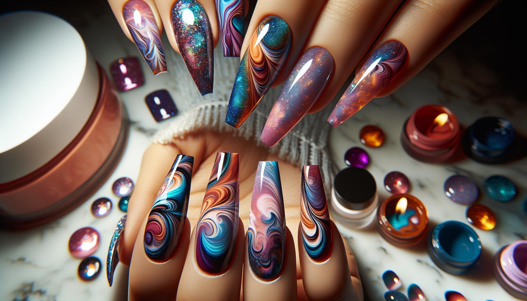 Dreamy Watercolor Swirl Acrylics for ethereal Vibes