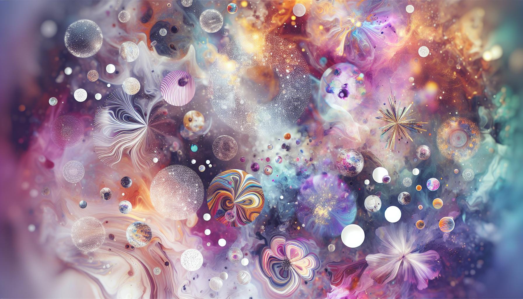 Dreamy Watercolor Swirl with Soft Pastels and a glossy Finish for Ethereal Vibes