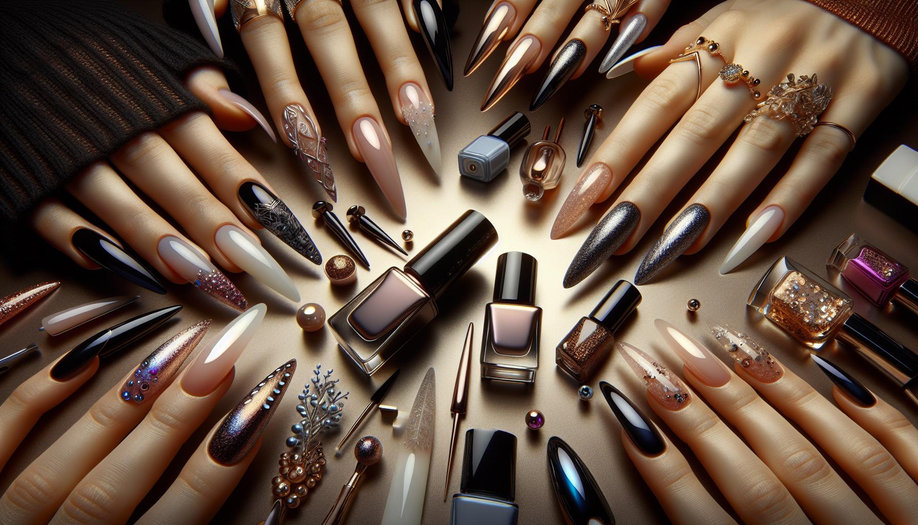 Elegant French Tips Transformed with Subtle Metallic Foil for a Modern Twist