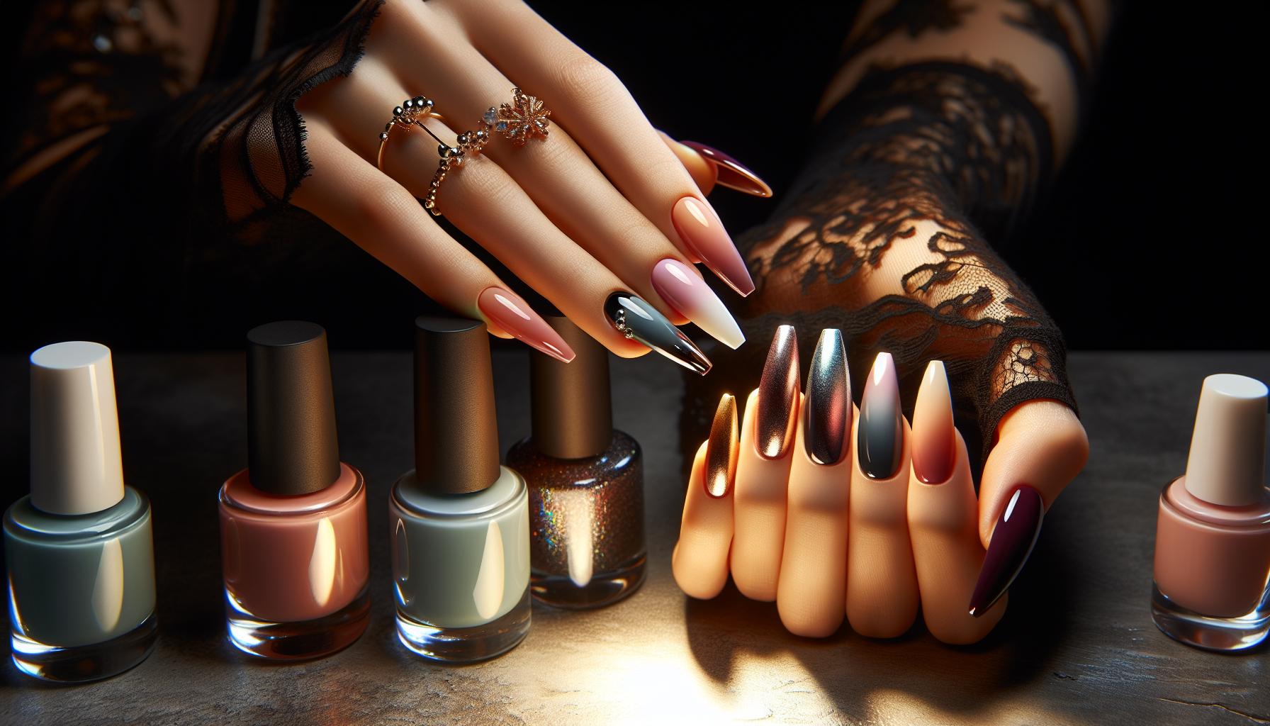 Elegant Ombre Sunset Acrylics Perfect for Summer Gatherings