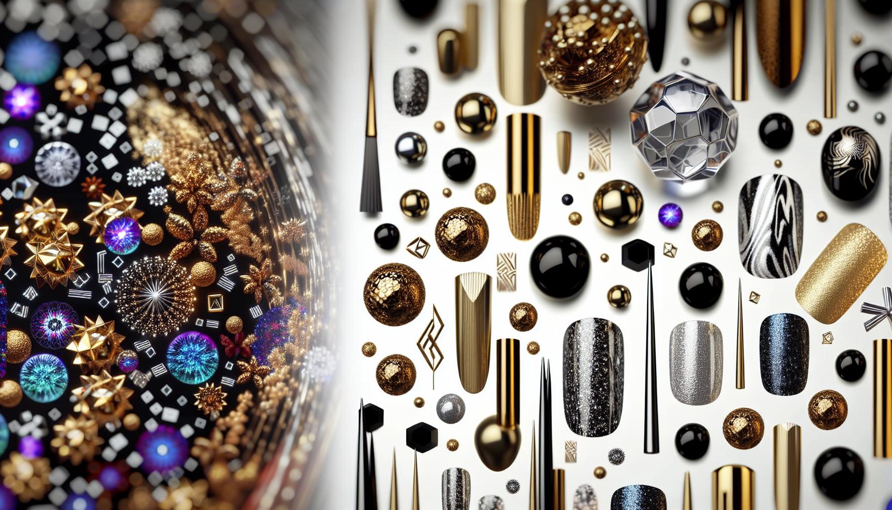 Elegant Pearl-Studded Almond Nails with a Glossy ⁢Finish to Shine Bright