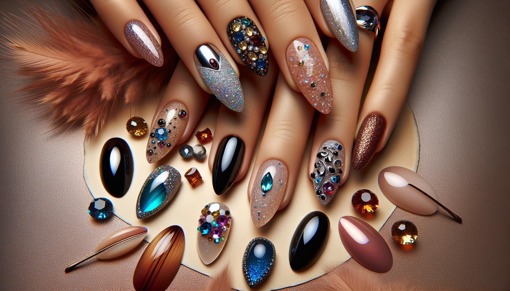 Enchanting Almond-Shaped ‍Gemstone Glitter ​for a Sparkling Surprise