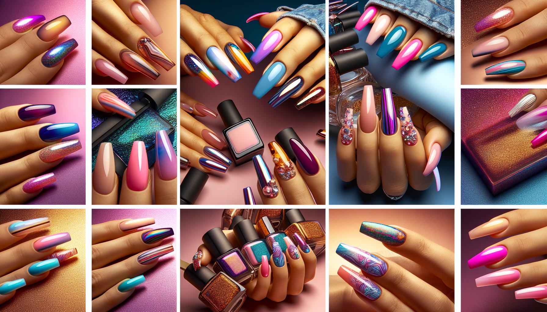 Fashion-Forward Tie-Dye Gel Nails Celebrating Bright Hues for a Fun Summer Vibe