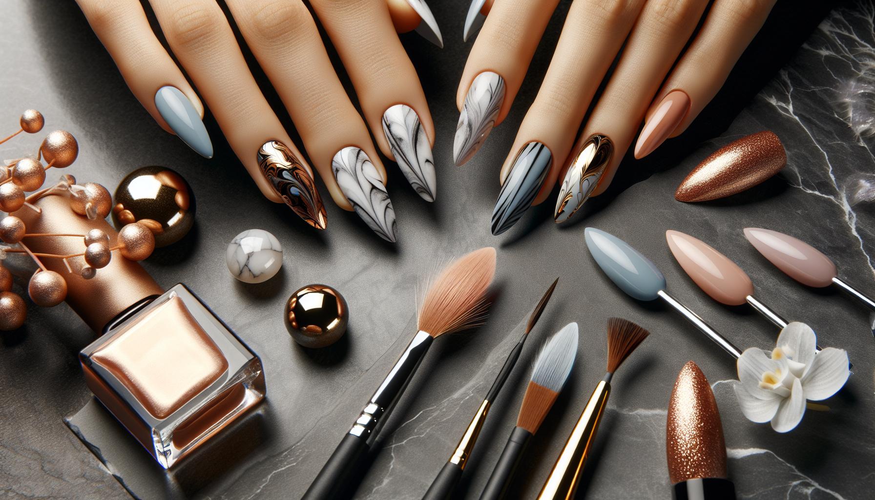 Frosted Matte Marble Effects Creating a Chic and Stylish Contrast