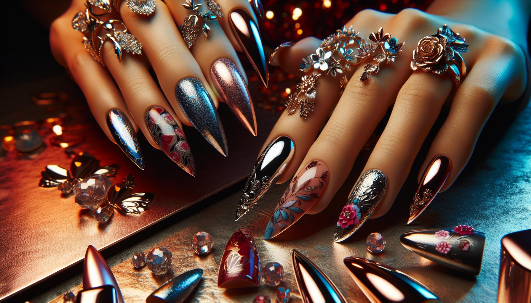 Glamorous⁤ Chrome Finish with Intricate Floral Detailing ​for ⁢a⁤ Stunning ⁢Statement