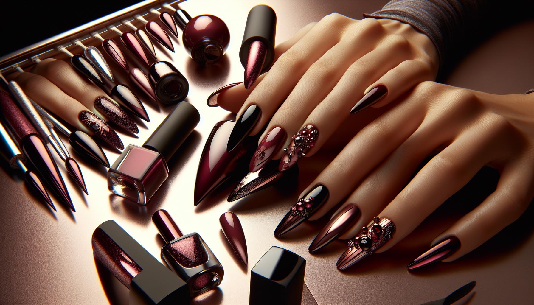 Gorgeous Duochrome Burgundy with a Glossy Finish for a Mesmerizing Effect
