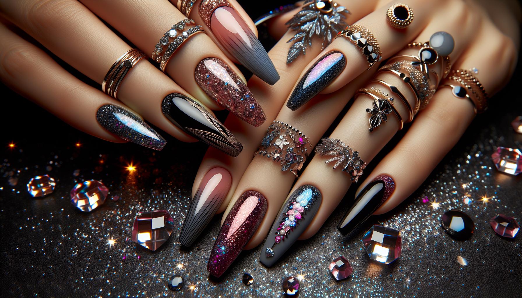 Luxe Velvet‌ Touch‍ Dip Powder​ coffin⁤ Nails for Glamorous Evenings