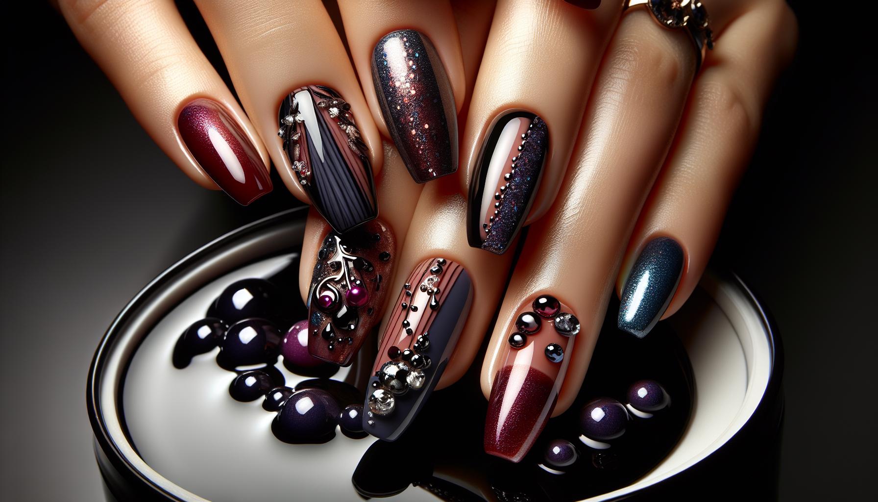 Rich Jewel Tones in Deep Glossy Finishes Ideal ⁤for winter Elegance