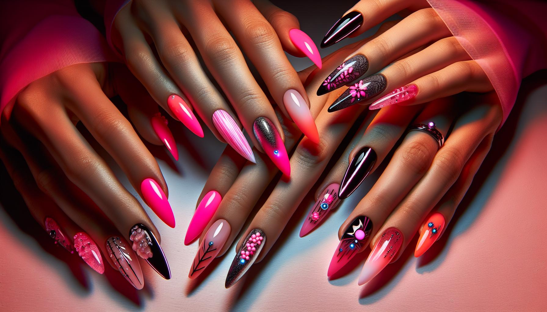 Sassy Neon Pink ‍Fades for a Trendy Summer Vibe⁤ that​ Pops