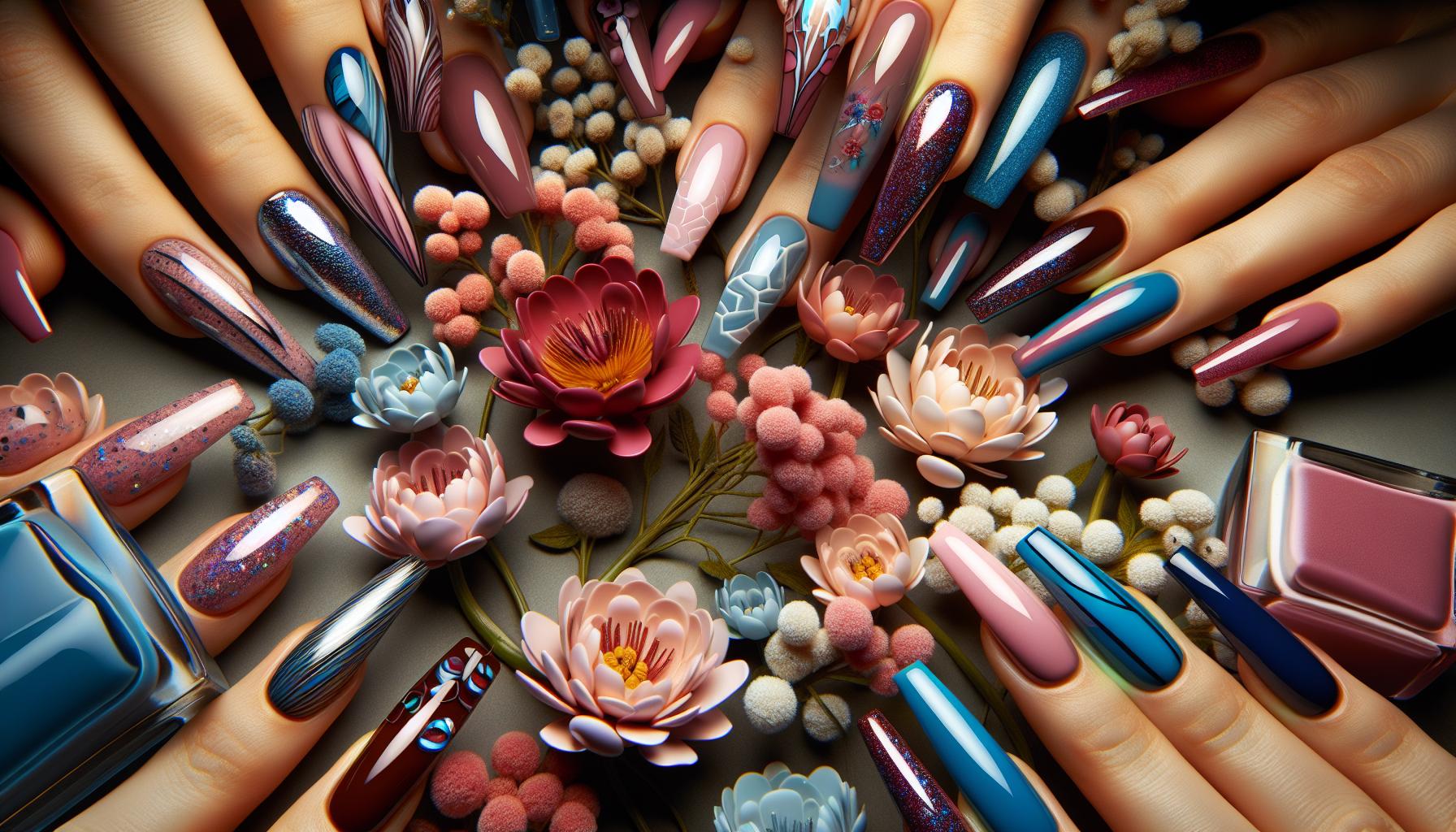 Serene Watercolor Floral Acrylics That Evoke a Garden in Full Bloom