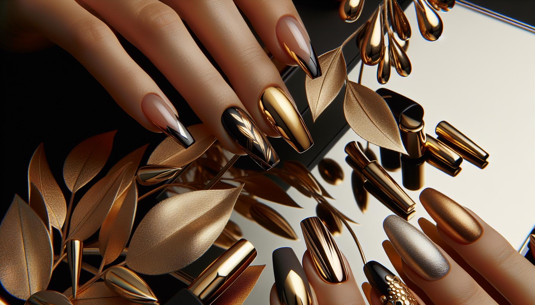 Sleek‌ Minimalist Glossy Finish with⁣ Heartfelt Touches of Gold