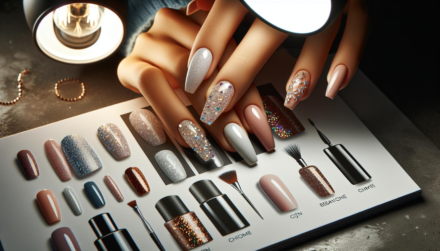 Soft Pastel Ombre Coffin Nails Twinkling with Delicate Glitter for Soft Glam